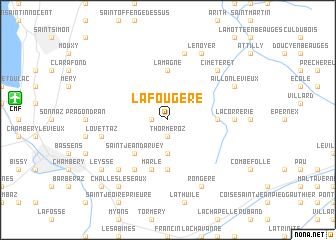 map of La Fougère