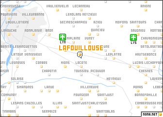 map of La Fouillouse