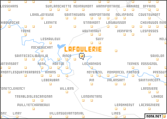 map of La Foulerie
