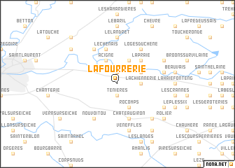 map of La Fourrerie