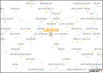 map of La Foye