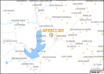 map of La Fracción