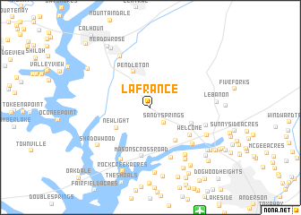 map of La France