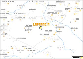 map of La Francia