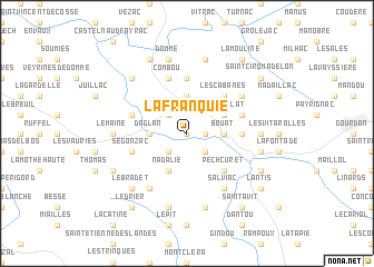 map of La Franquie