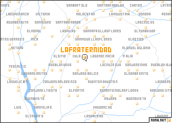 map of La Fraternidad