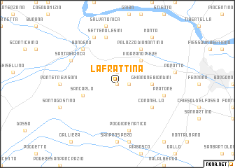 map of La Frattina