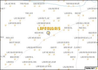 map of La Fraudais