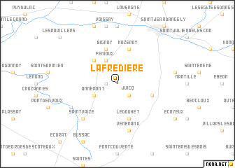 map of La Fredière