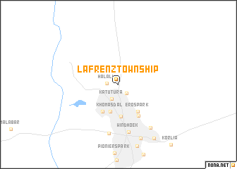 map of Lafrenz Township