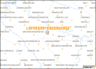 map of La Fresnaye-au-Sauvage