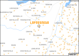 map of La Fresneda