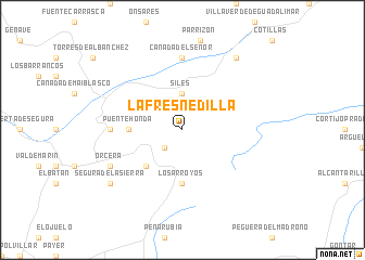 map of La Fresnedilla