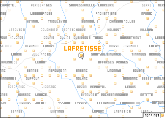 map of La Fretisse