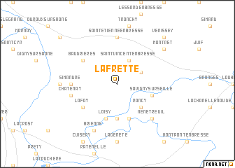 map of La Frette