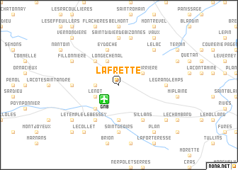 map of La Frette