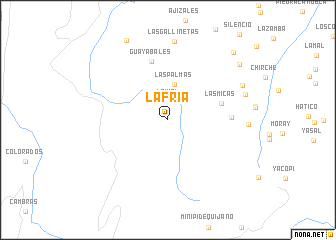 map of La Fría