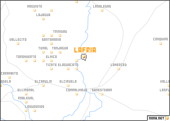 map of La Fría