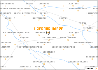 map of La Fromaudière