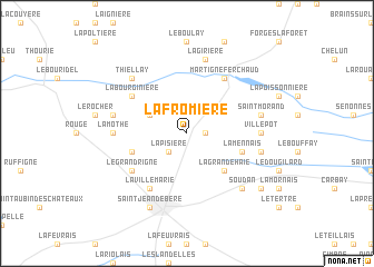 map of La Fromière