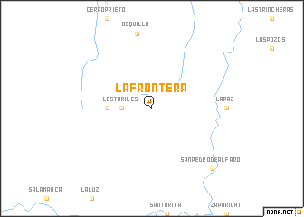 map of La Frontera
