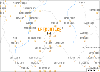 map of La Frontera