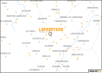 map of La Frontera