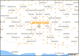 map of La Frontera