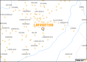 map of La Frontina