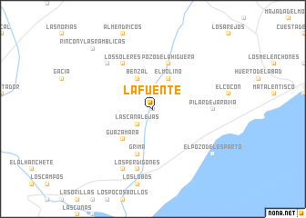 map of La Fuente