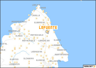 map of La Fuente