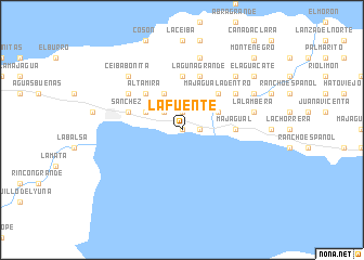 map of La Fuente