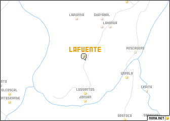 map of La Fuente