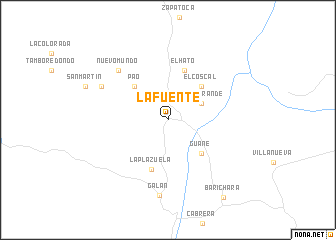 map of La Fuente