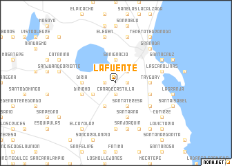 map of La Fuente