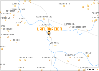 map of La Fundación