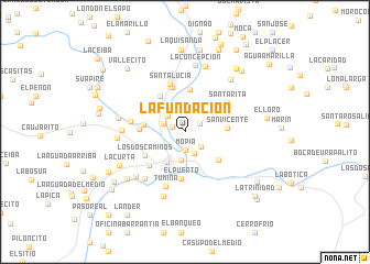 map of La Fundación