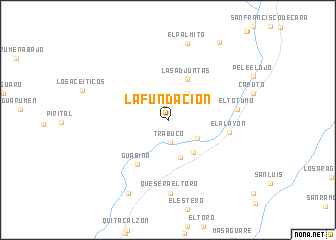 map of La Fundación