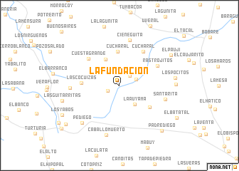 map of La Fundación