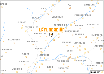 map of La Fundación