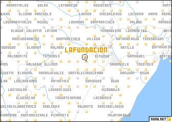 map of La Fundación