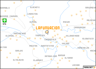 map of La Fundación