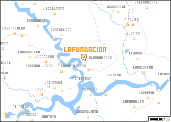 map of La Fundación