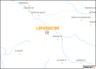 map of La Fundición