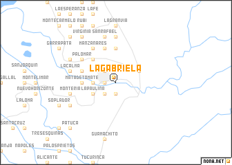 map of La Gabriela