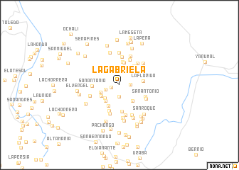 map of La Gabriela