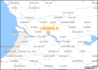 map of Lagaholm