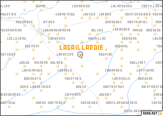 map of Lagaillardie