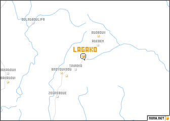map of Lagako