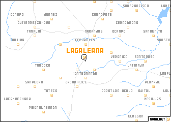 map of La Galeana